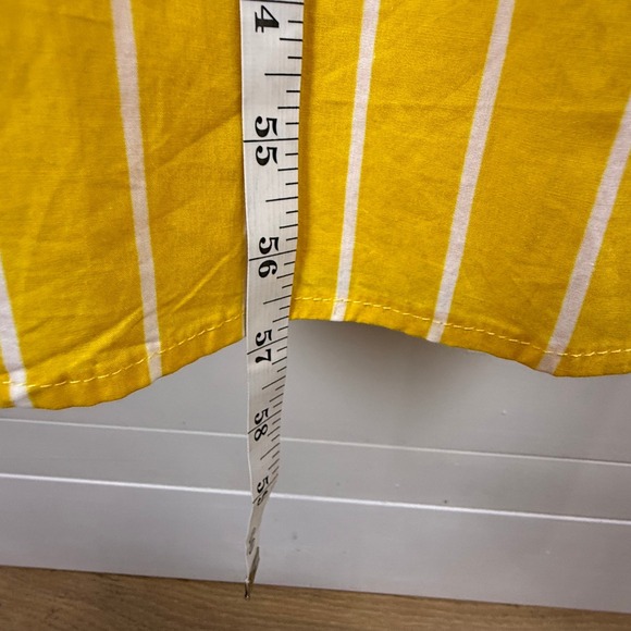 NEW Faithfull The Brand Adia STRIPE JEAN Midi Dress WOMEN 10 CITRUS - Picture 13 of 16